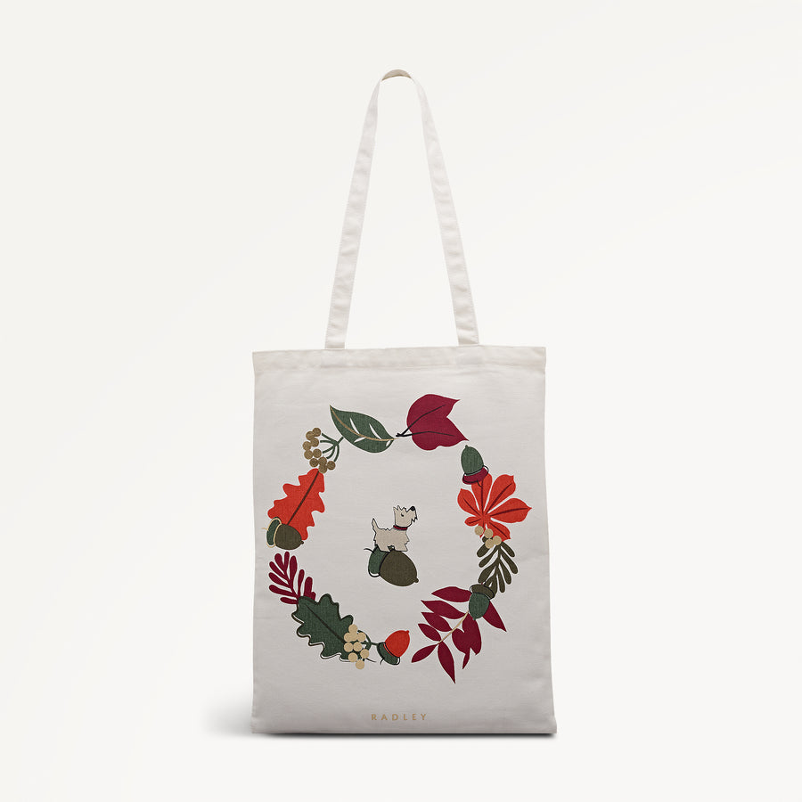 Acorntopia Fabric Medium Open Top Tote in Natural - 112718