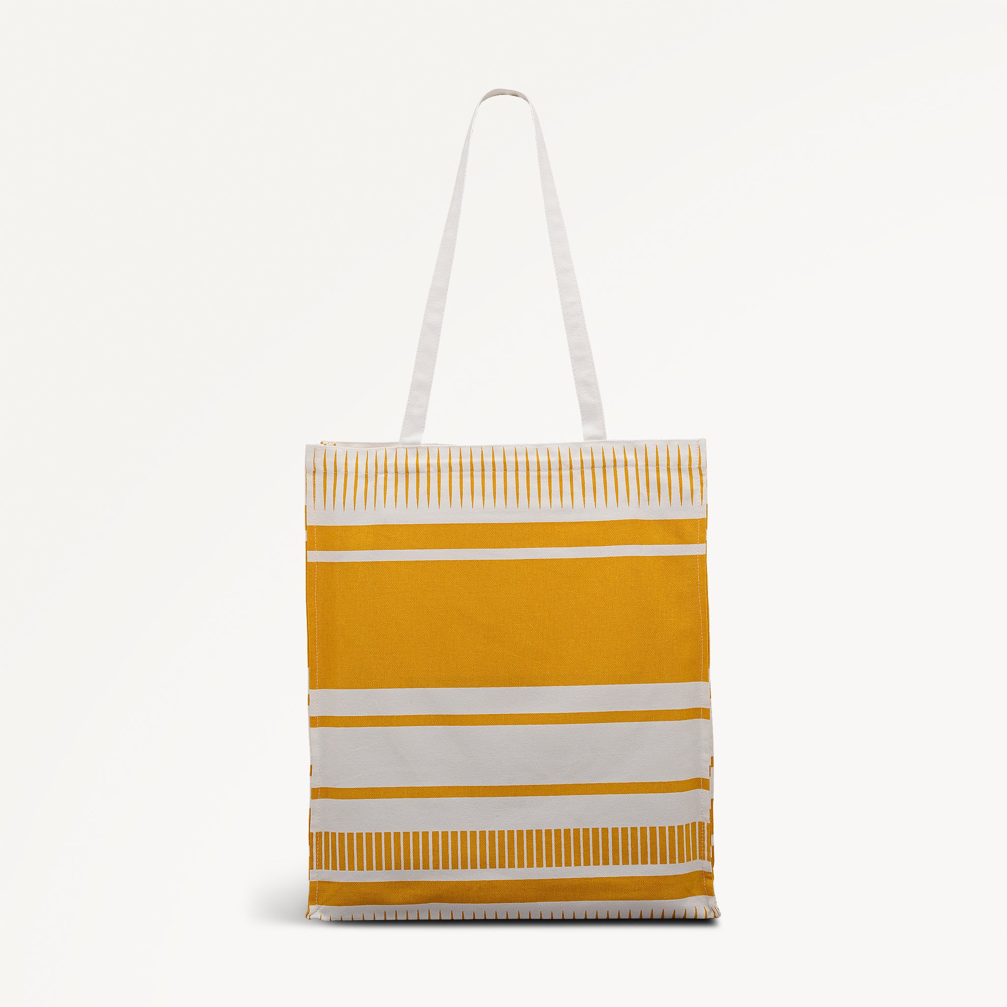 Radley Stripe Fabric Medium Open Top Tote in Ochre - 112720