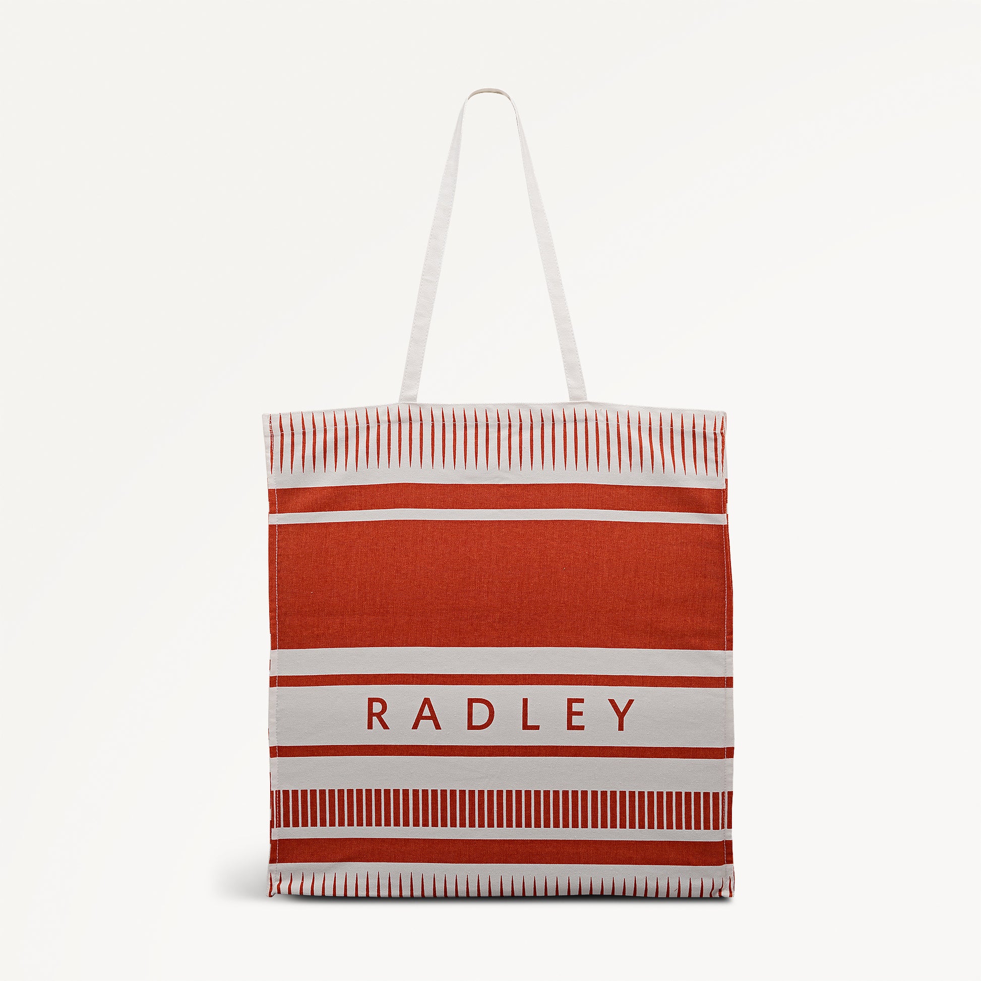 Radley Stripe Fabric Extra Large Open Top Tote in Flame - 112721
