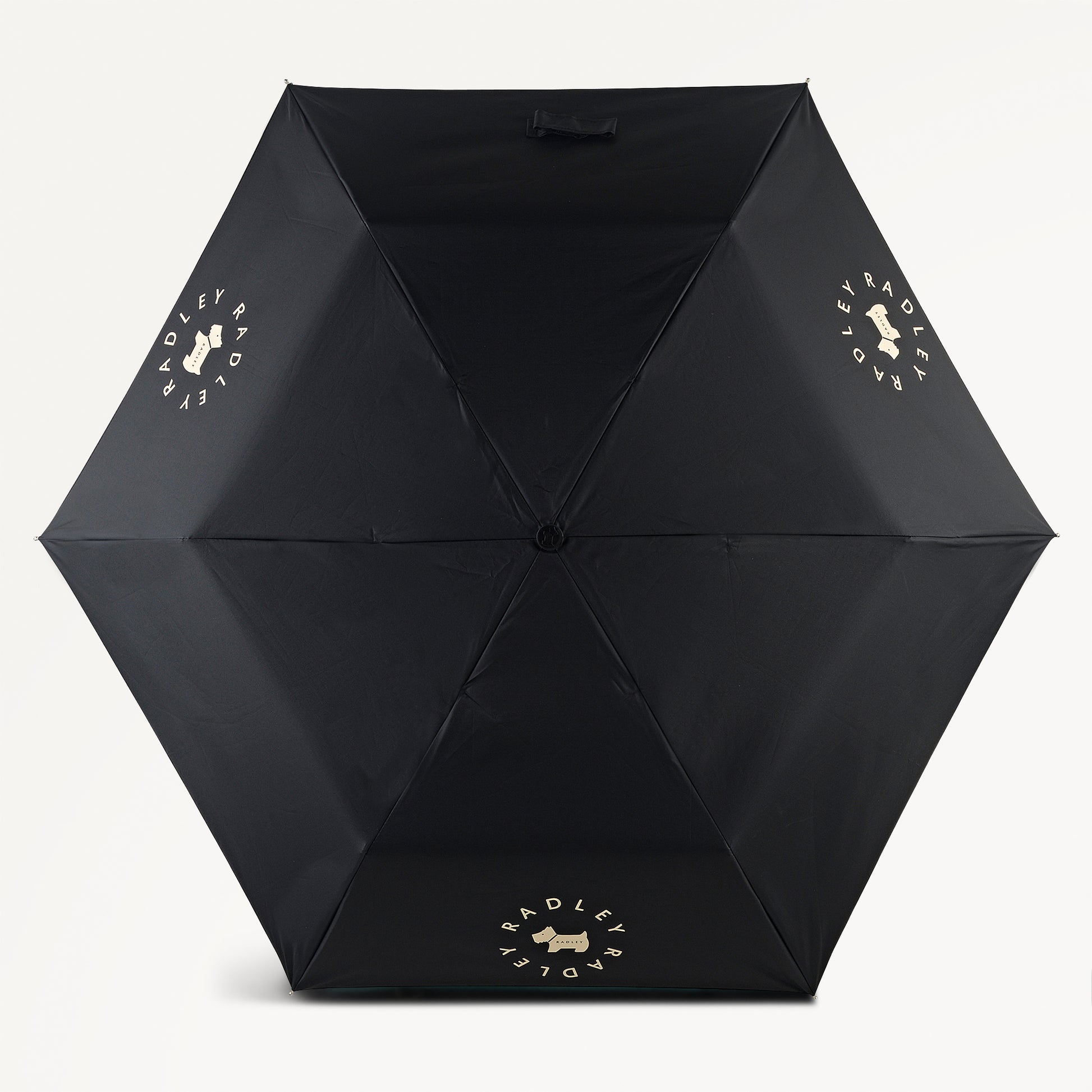 Radley In The Round Fabric Superlite Responsible Umbrella in Black - 112723