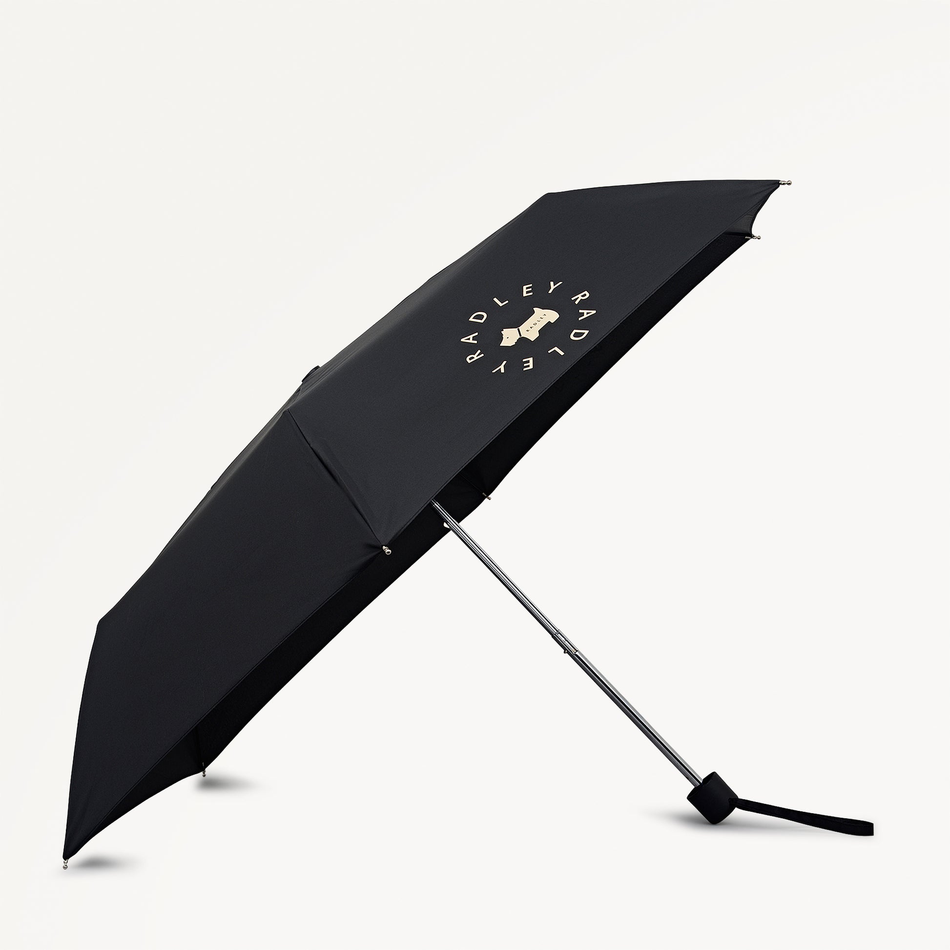 Radley In The Round Fabric Superlite Responsible Umbrella in Black - 112723