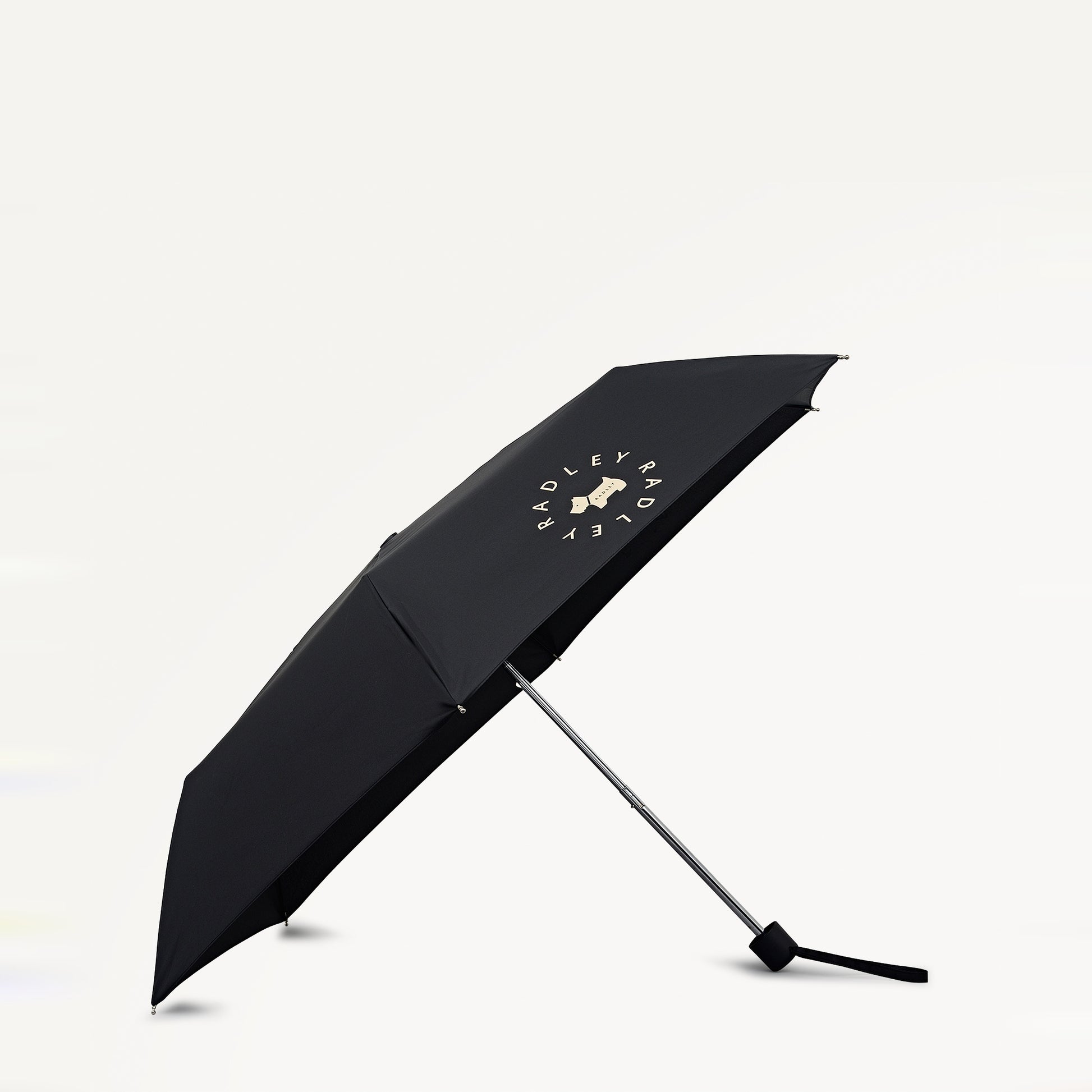 Radley In The Round Fabric Superlite Responsible Umbrella in Black - 112723