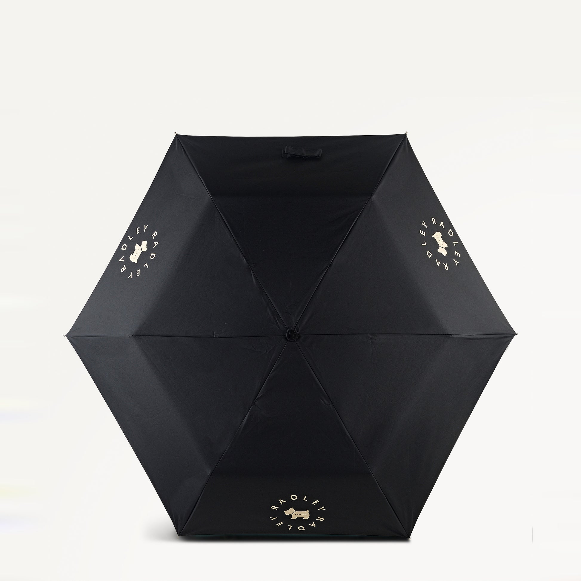 Radley In The Round Fabric Superlite Responsible Umbrella in Black - 112723