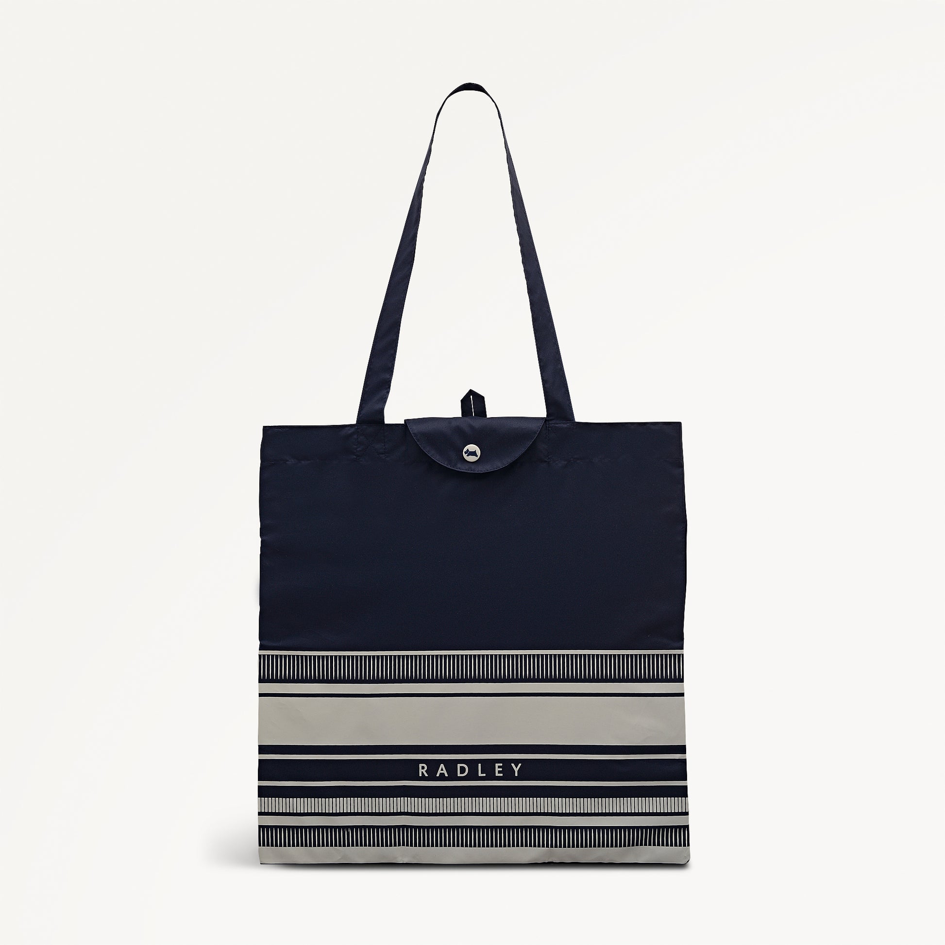 Radley Stripe Fabric Responsible Foldaway in Ink - 112726