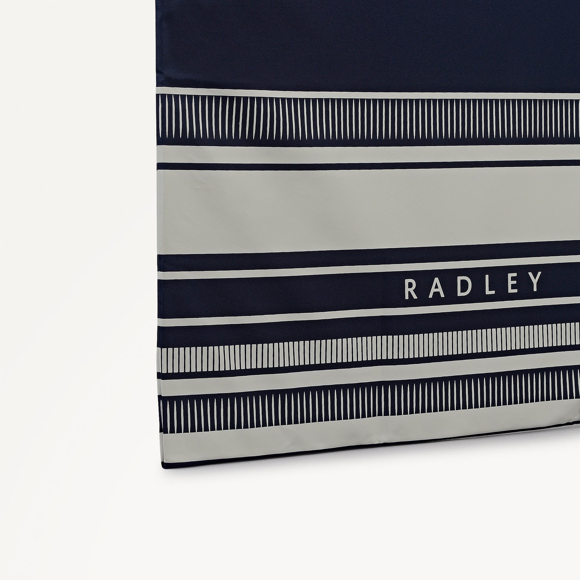 Radley Stripe Fabric Responsible Foldaway in Ink - 112726