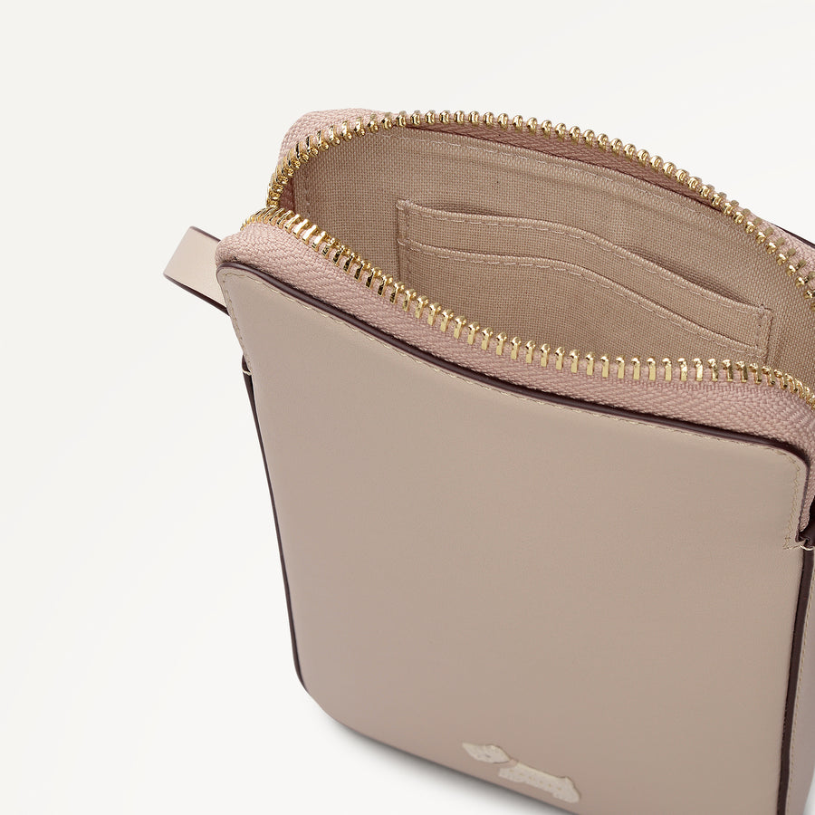 Heritage Radley - Protect Leather Medium Phone Cross Body Bag in Porcini - 112731