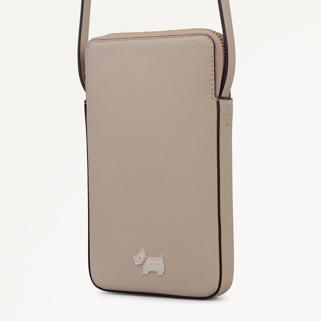 Heritage Radley - Protect Leather Medium Phone Cross Body Bag in Porcini - 112731