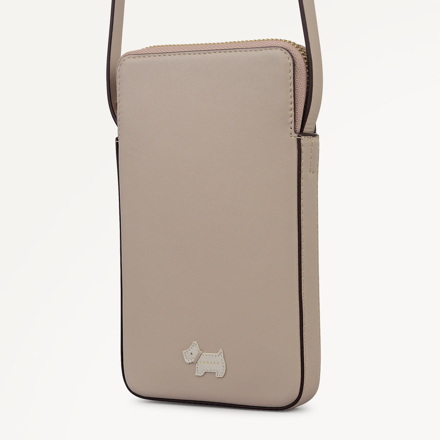 Heritage Radley - Protect Leather Medium Phone Cross Body Bag in Porcini - 112731