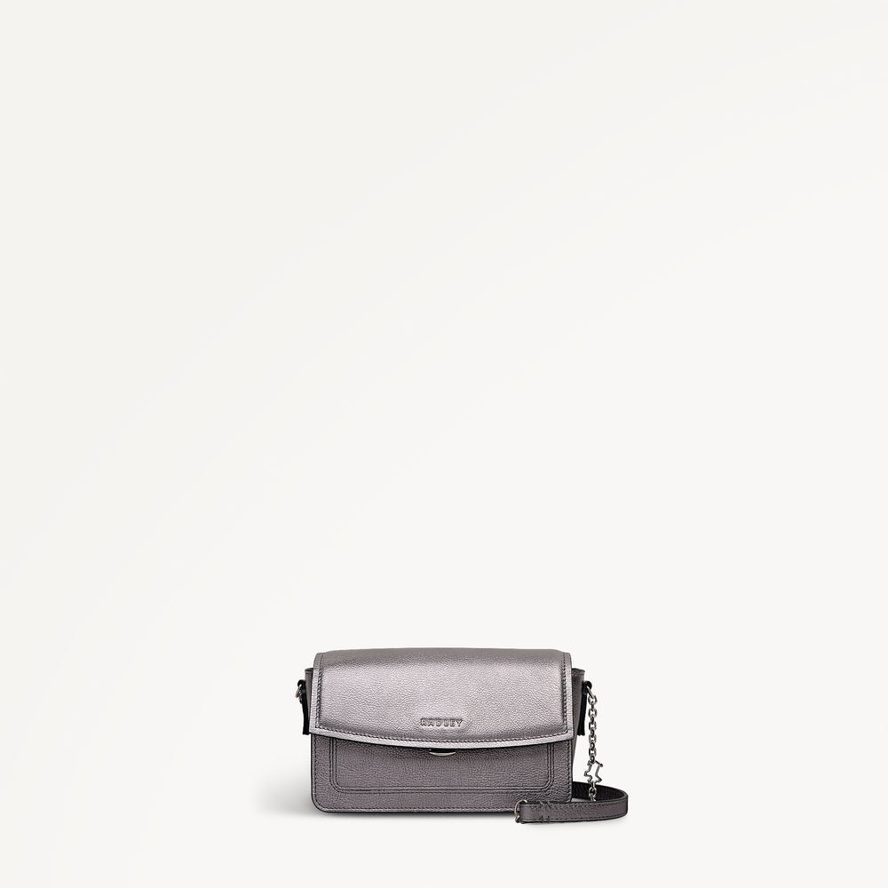 Albert Road Leather Mini Flapover Cross Body Bag - 112739
