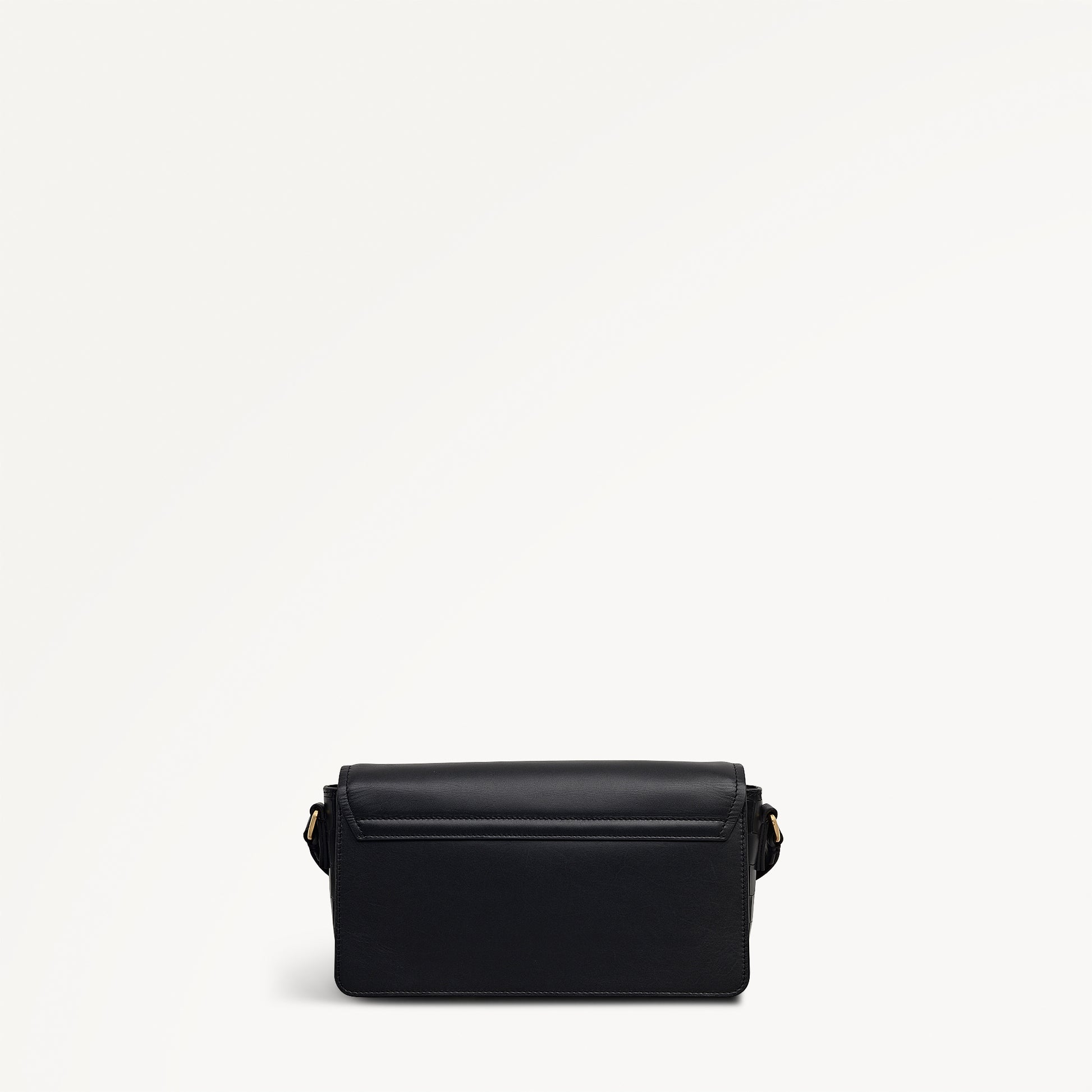Albert Road Leather Small Flapover Cross Body Bag in Black - 112741