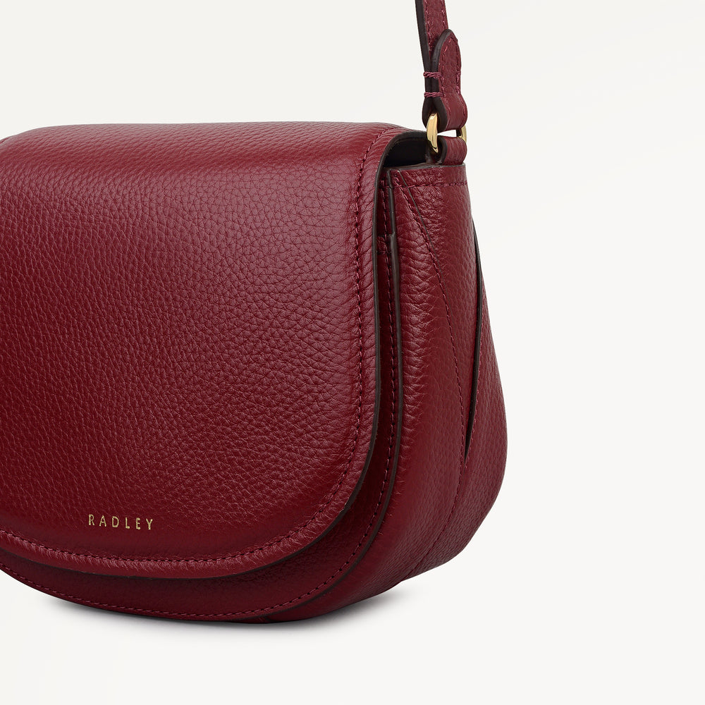 Liverpool Gardens Mini Flapover Cross Body Bag in Carmine - 112750