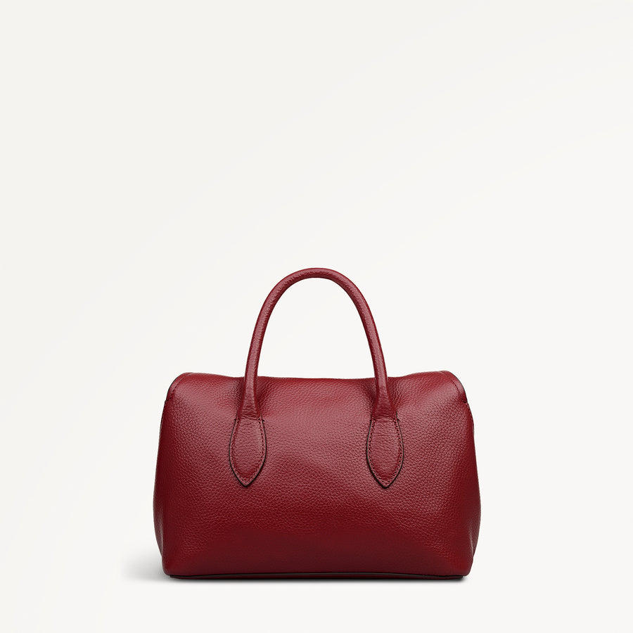 Liverpool Gardens Small Ziptop Grab Bag in Carmine - 112751