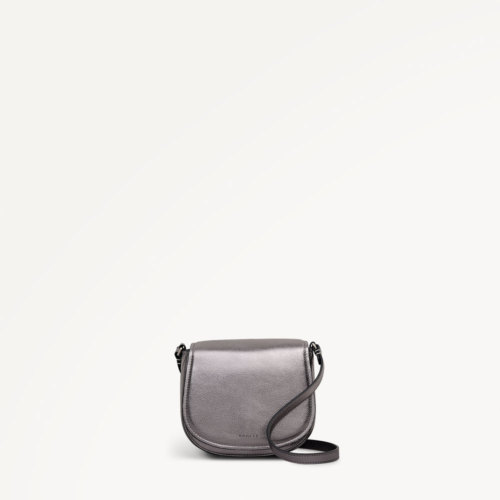 Liverpool Gardens Leather Mini Flapover Cross Body Bag - 112755
