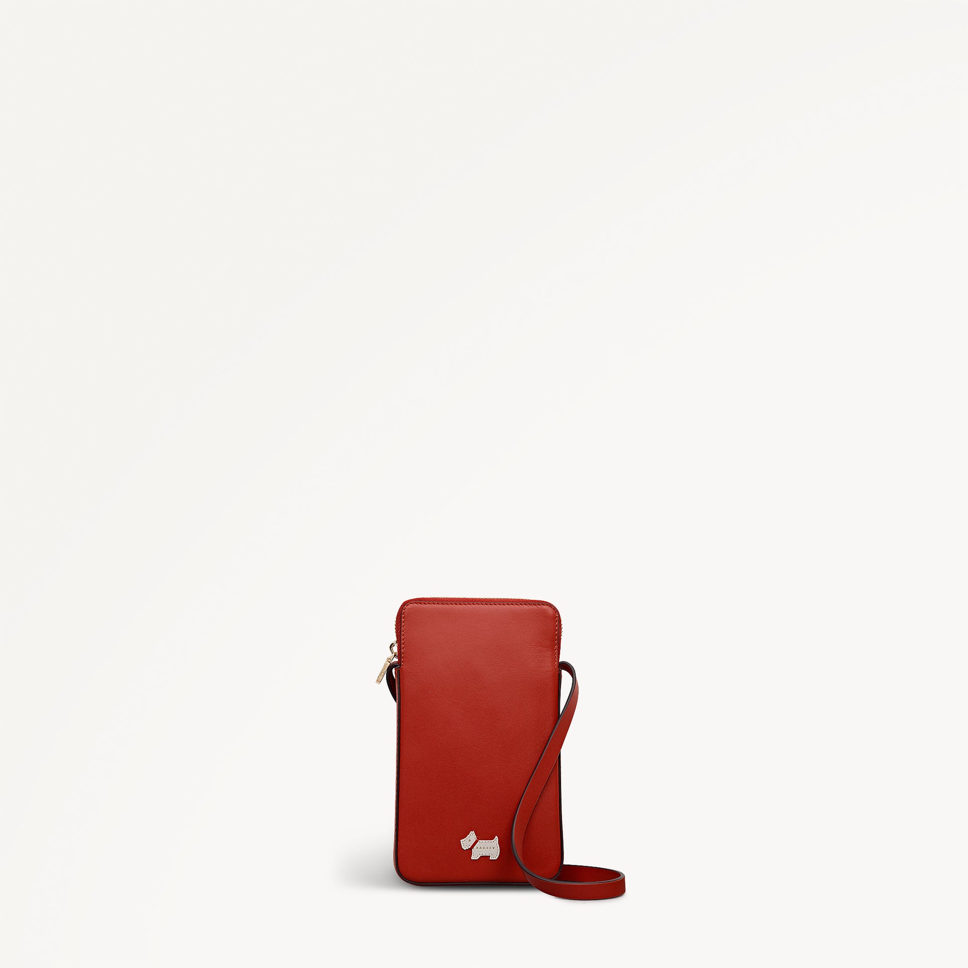 Heritage Radley - Protect Leather Medium Phone Cross Body Bag in Flame - 112764
