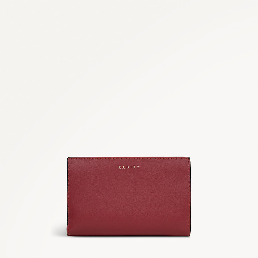 Heritage Radley - Protect Leather Medium Bifold Wallet in Carmine - 112775