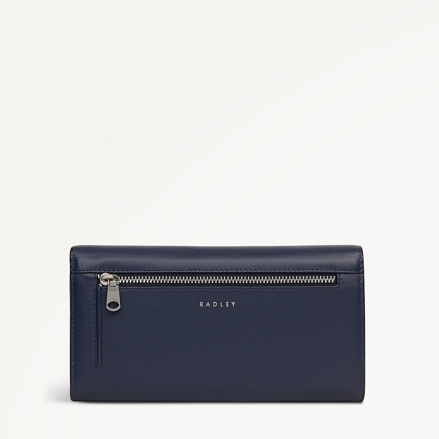 Heritage Radley - Protect Leather Extra Large Flapover Wallet in Ink - 112776