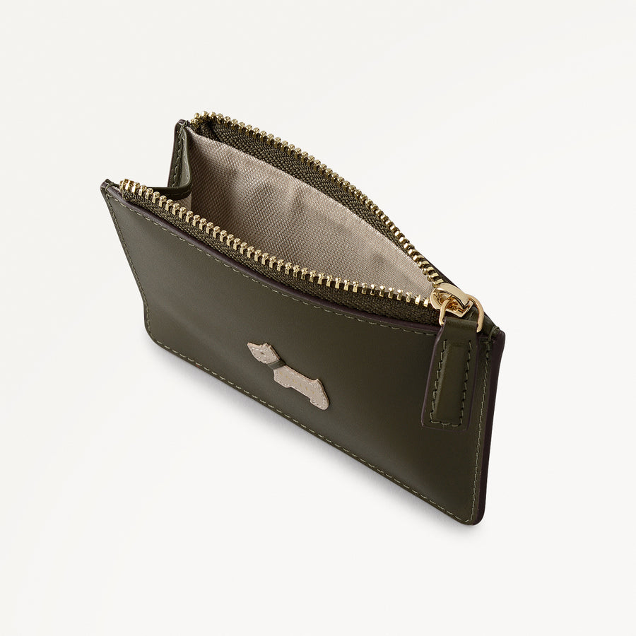 Heritage Radley - Protect Leather Small Ziptop Coin Purse in Pine Needle - 112780