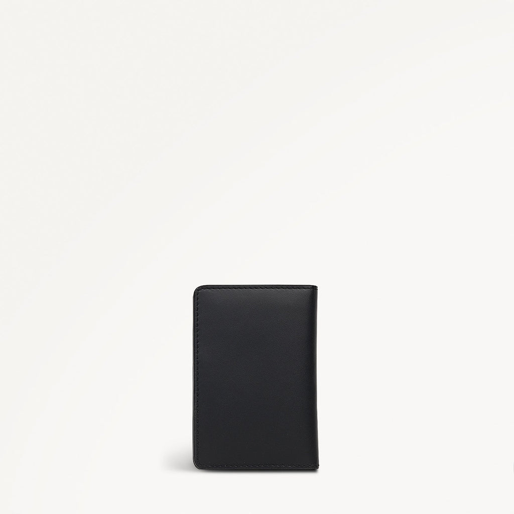 Fleeting Fox Leather Small Card Holder in Black - 112798