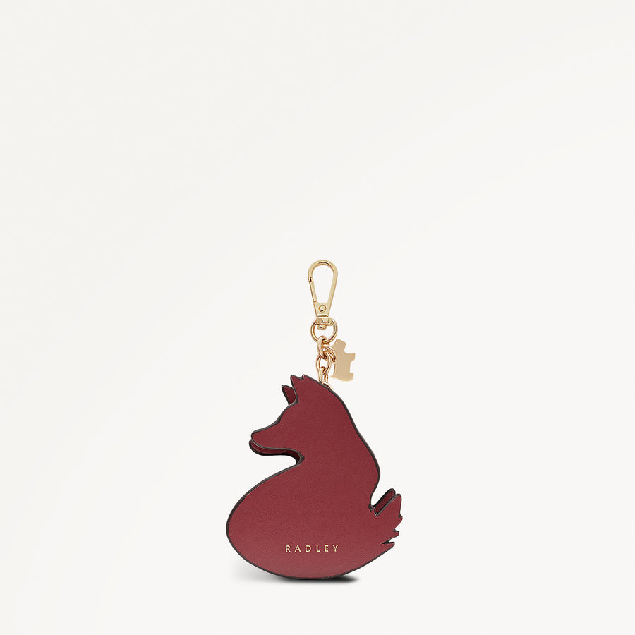 Fleeting Fox Leather Small Coin Purse in Carmine - 112799