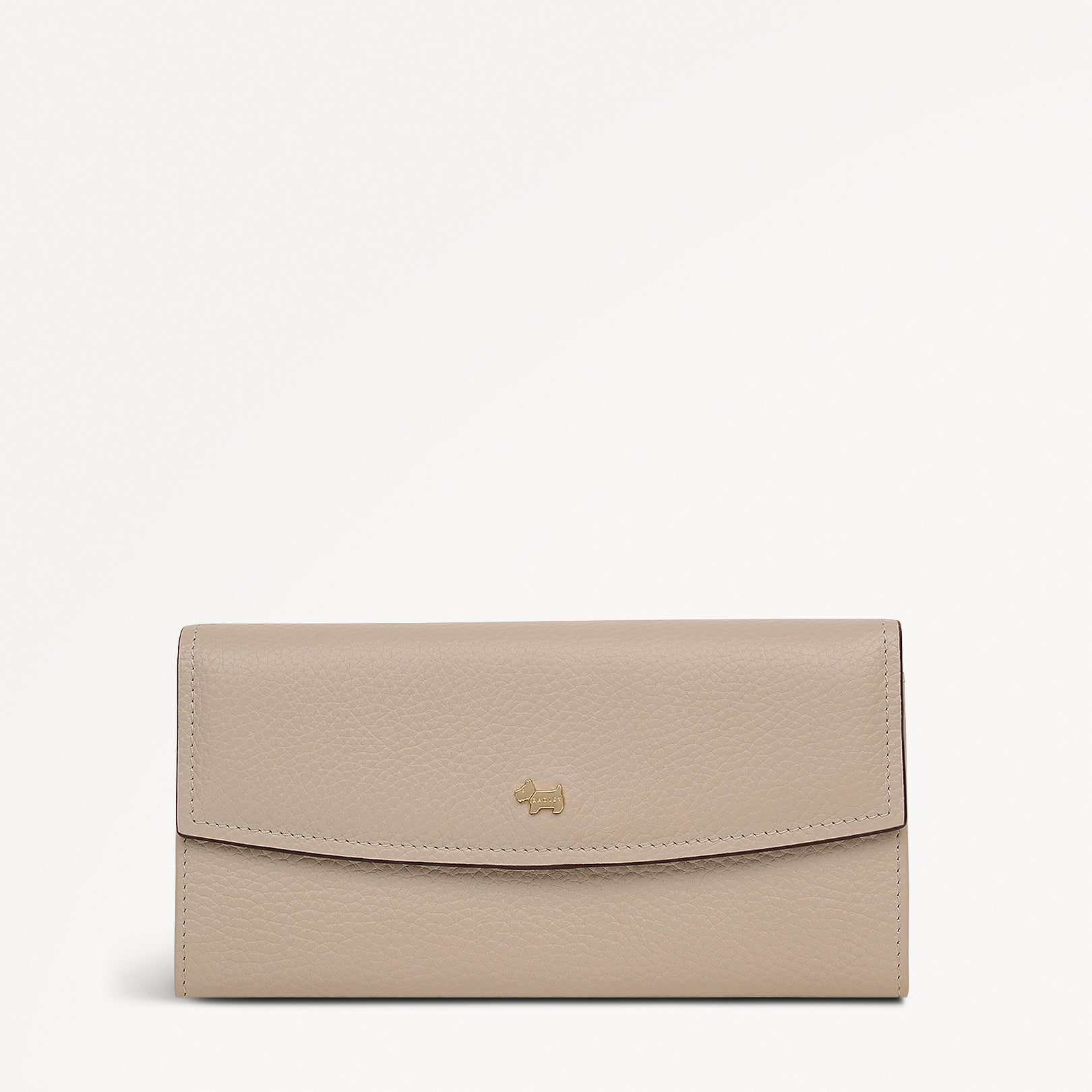 Liverpool Gardens Leather Large Flapover Wallet in Porcini - 112805