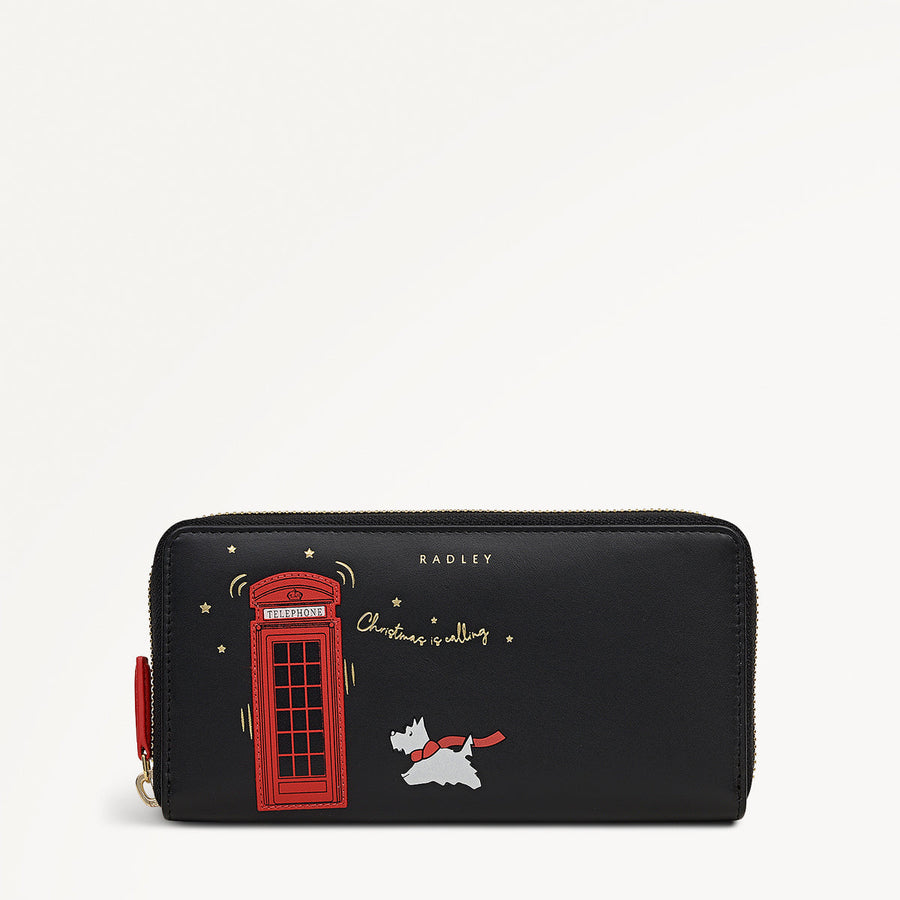 Christmas Is Calling Large Zip Around Wallet - OSE19013