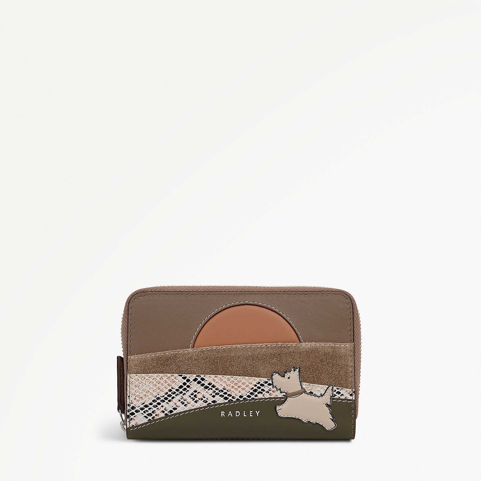 Over The Hills Medium Zip Around Wallet in Coffee - 112815
