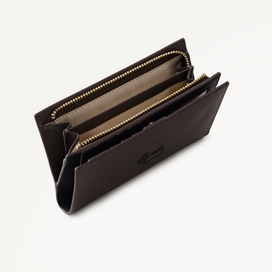 Heritage Radley - Protect Leather Medium Bifold Wallet in Dark Oak - 112817