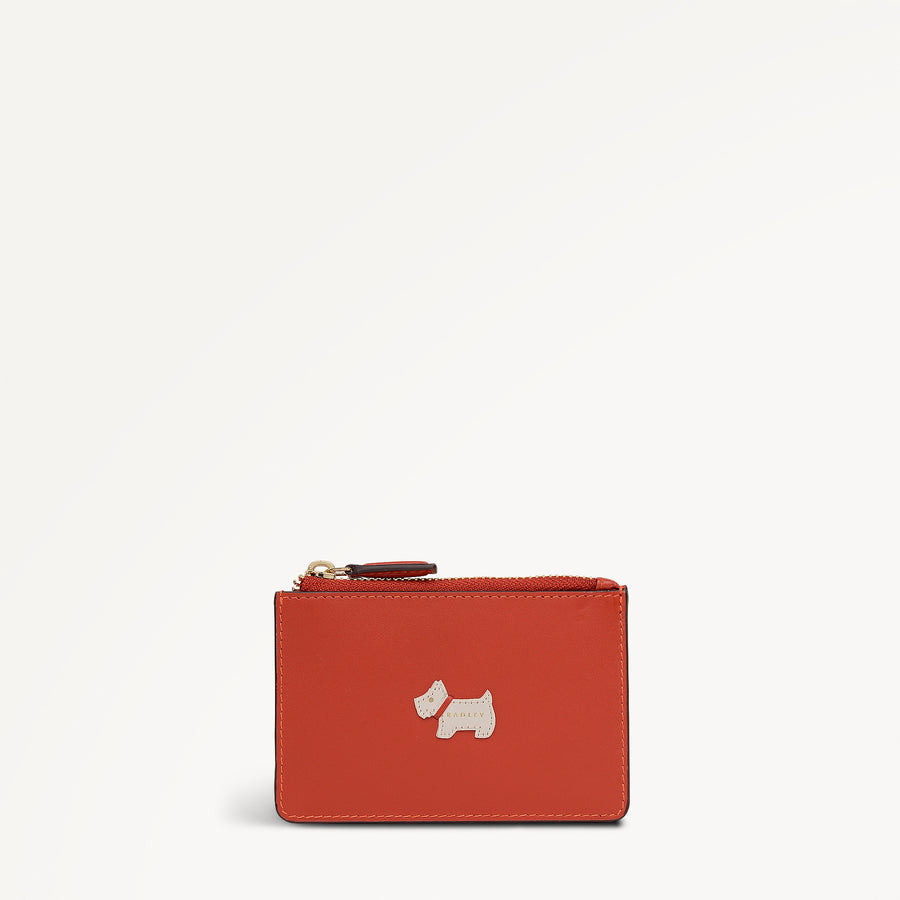 Heritage Radley - Protect Leather Small Ziptop Coin Purse in Flame - 112820