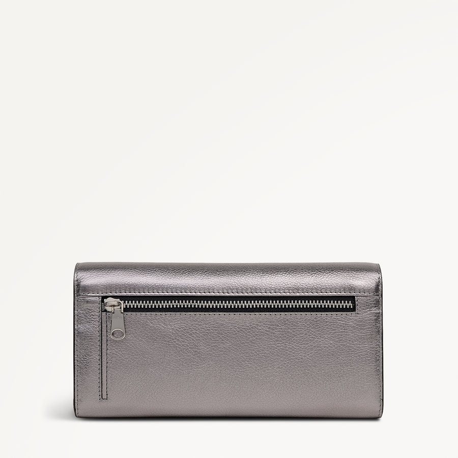 Heritage Radley - Protect Large Flapover Wallet in Gun Metal - 112821