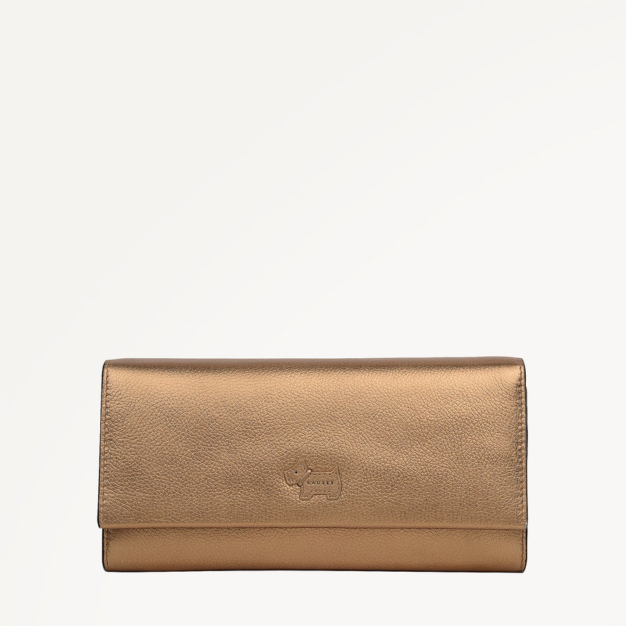 Heritage Radley - Protect Large Flapover Wallet in Olive Gold - 112822