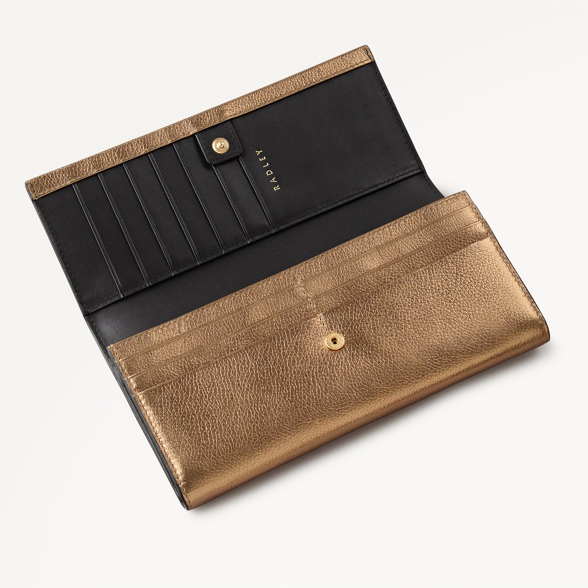 Heritage Radley - Protect Large Flapover Wallet in Olive Gold - 112822
