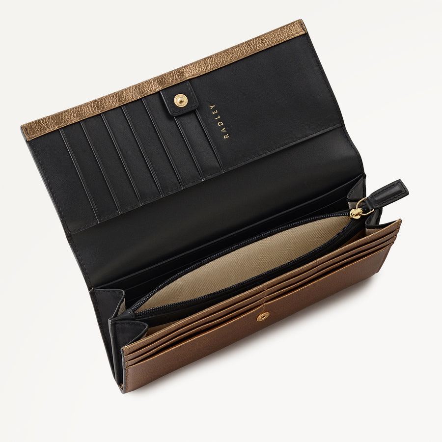 Heritage Radley - Protect Large Flapover Wallet in Olive Gold - 112822