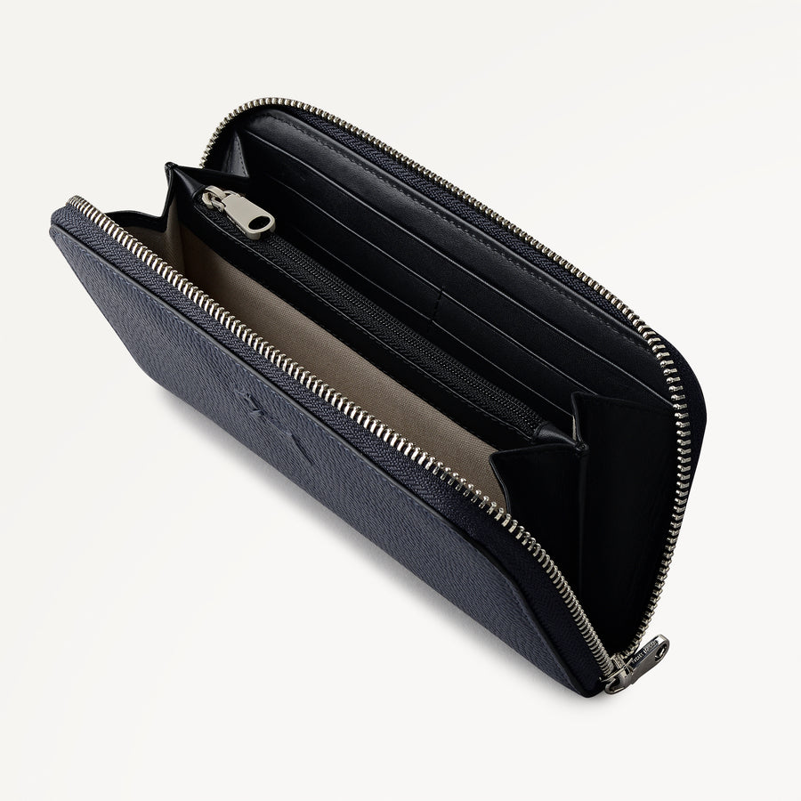 Radley Authentic Leather Large Zip Around Wallet in Ink - 112831