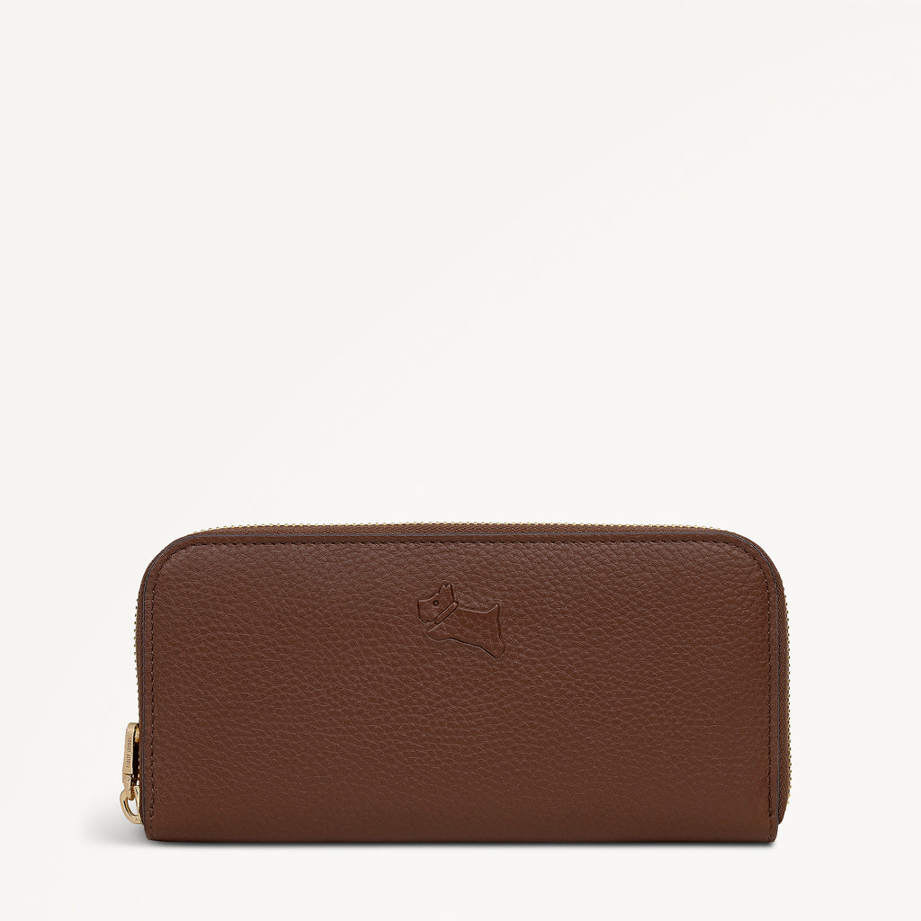 Radley Authentic Leather Large Zip Around Wallet in Chocolate - 112832
