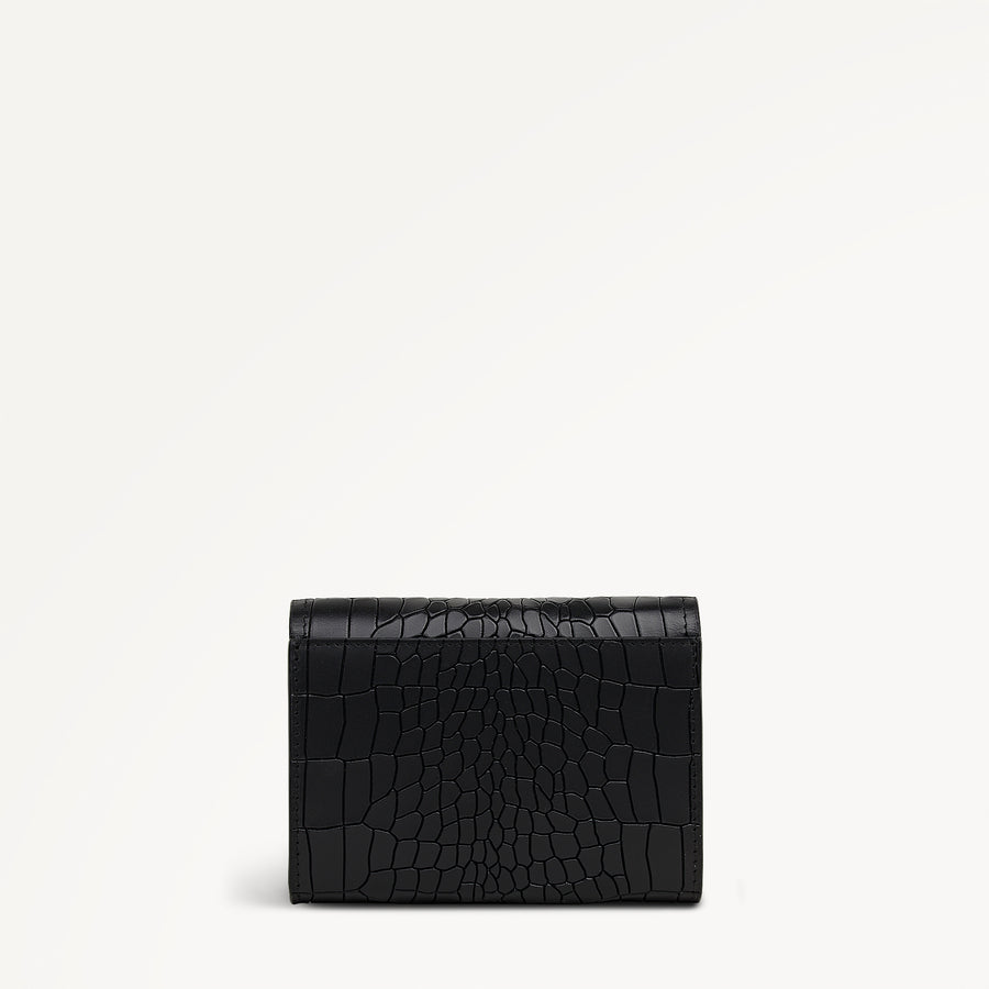 Albert Road Leather Medium Flapover Wallet in Black - 112834