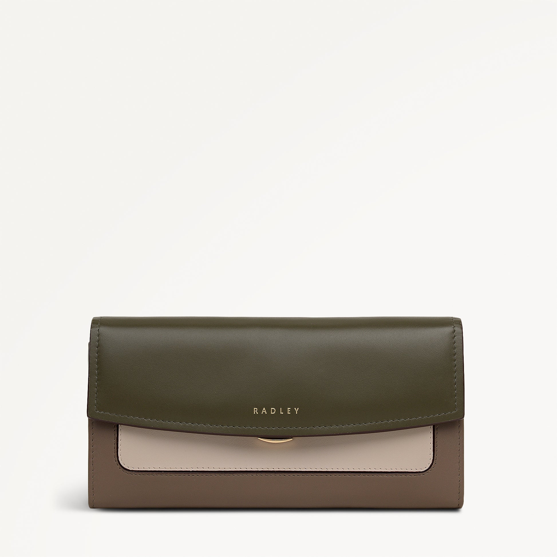 Albert Road Leather Large Flapover Wallet in Pine Needle - 112839