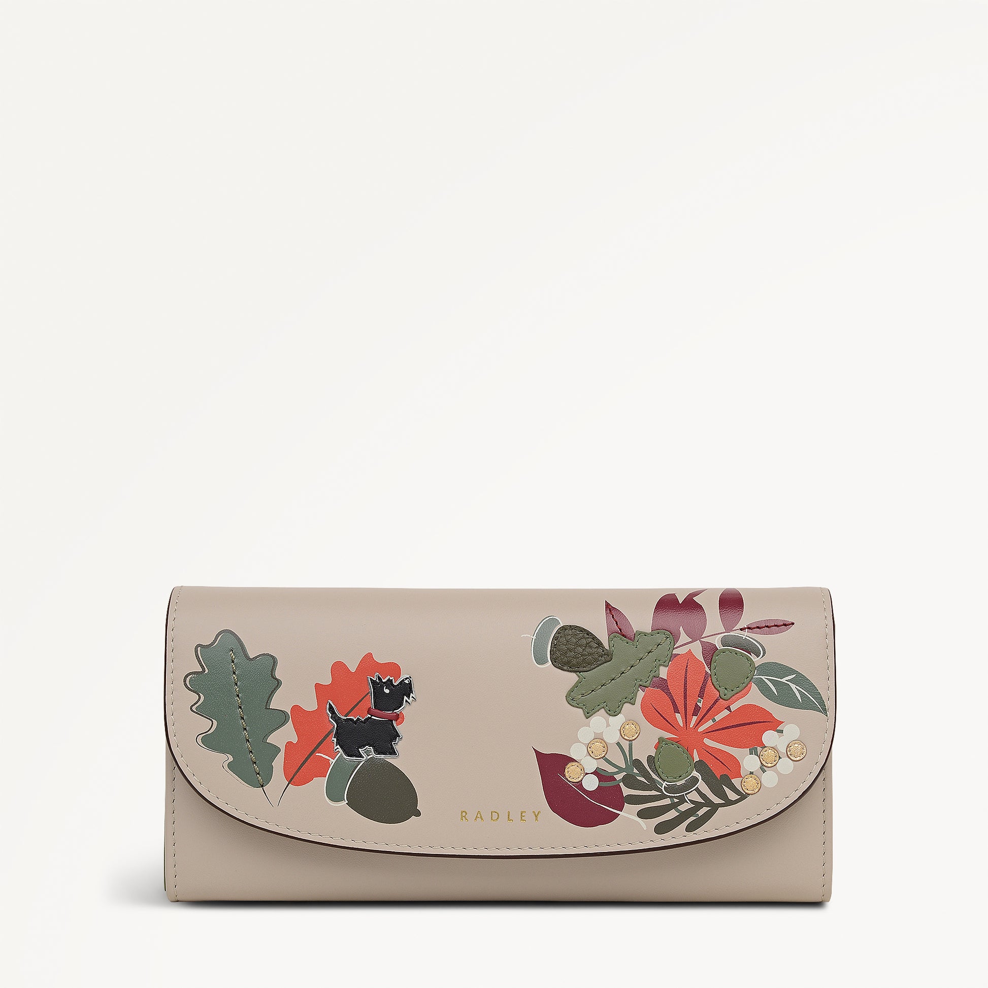 Acorntopia Leather Large Flapover Wallet in Porcini - 112843