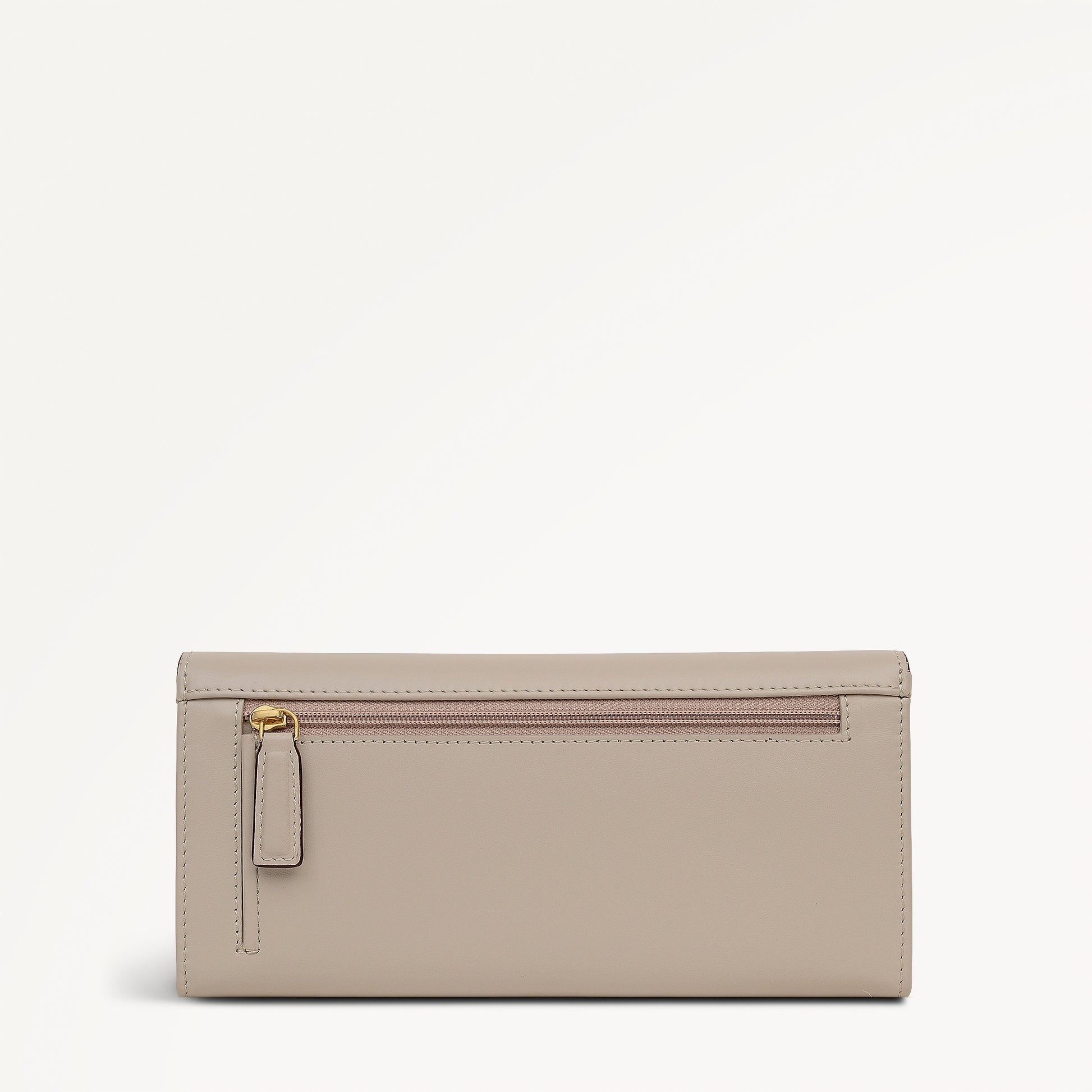 Acorntopia Leather Large Flapover Wallet in Porcini - 112843