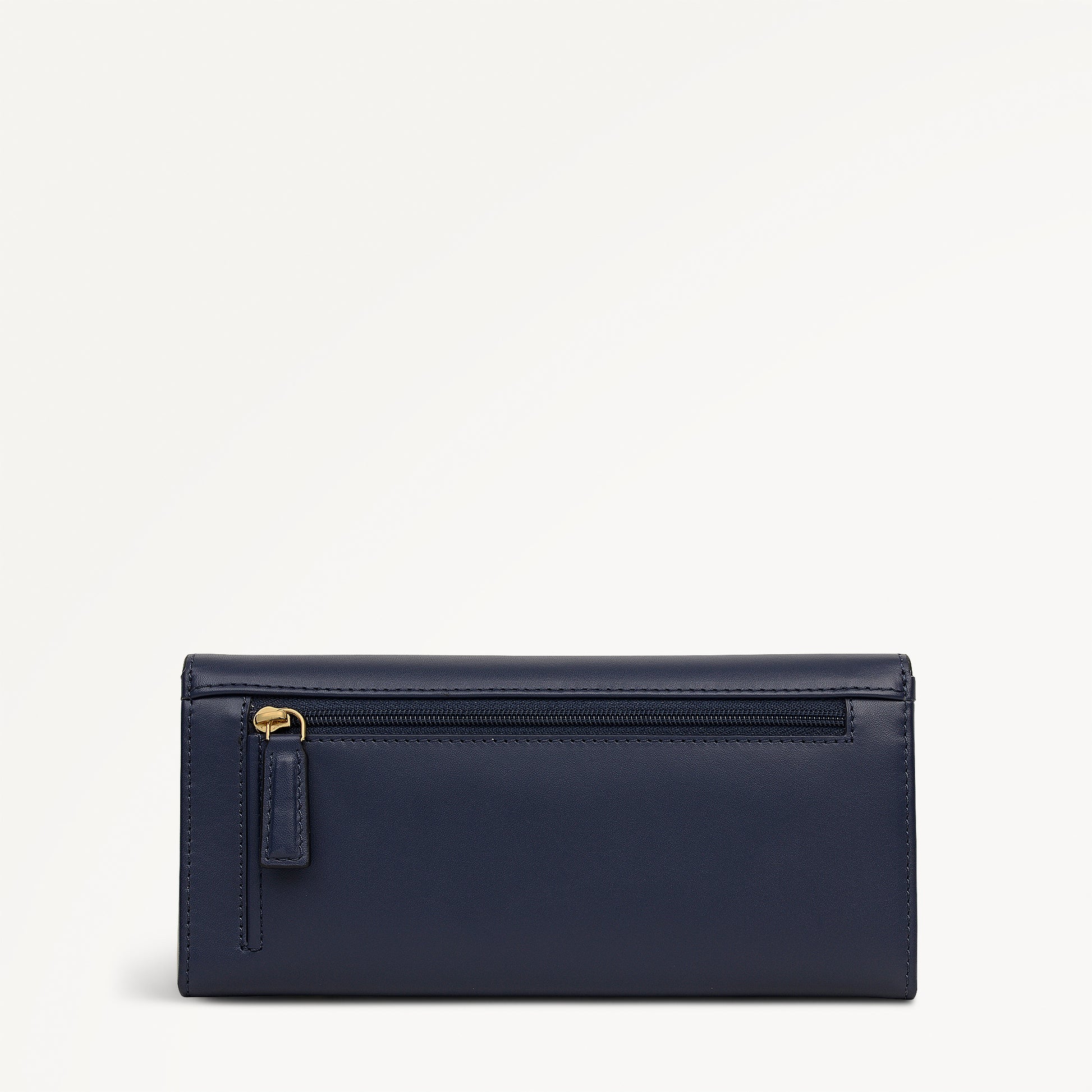 Acorntopia Leather Large Flapover Wallet in Ink - 112846