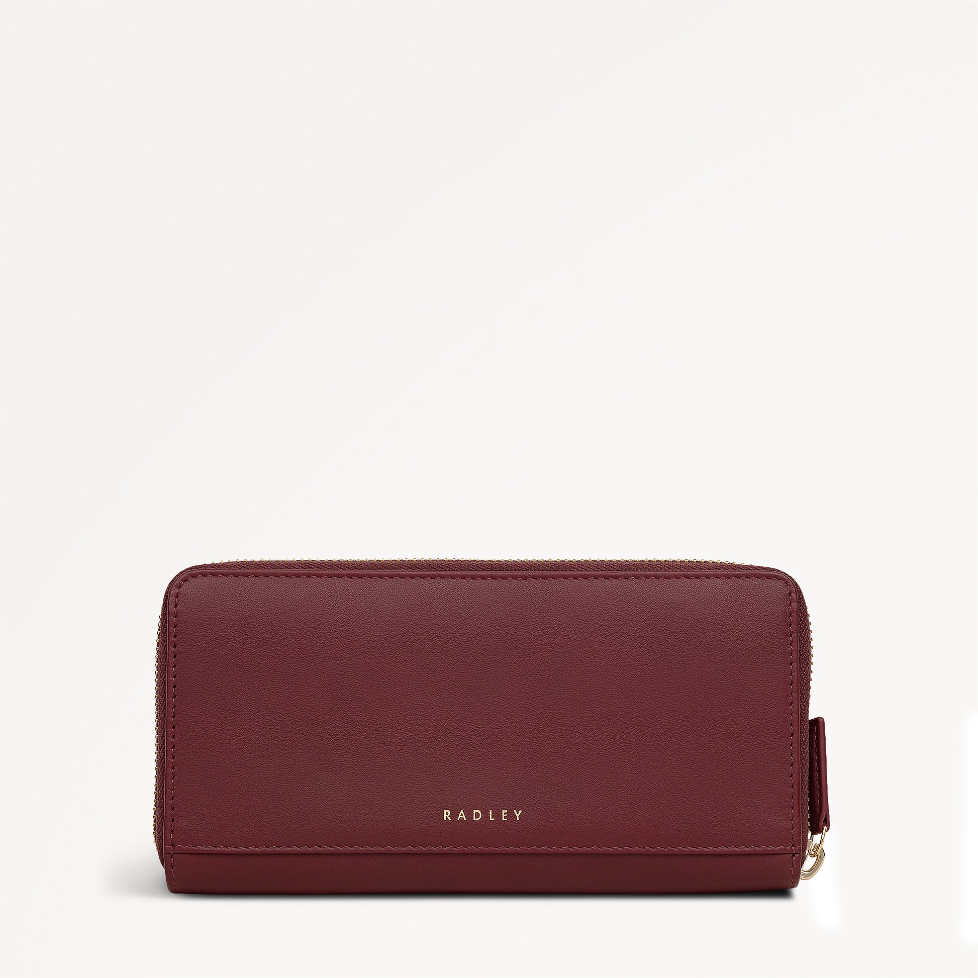 It's Written In The Snowflakes Leather Large Zip Around Wallet in Dark Cherry - 112856