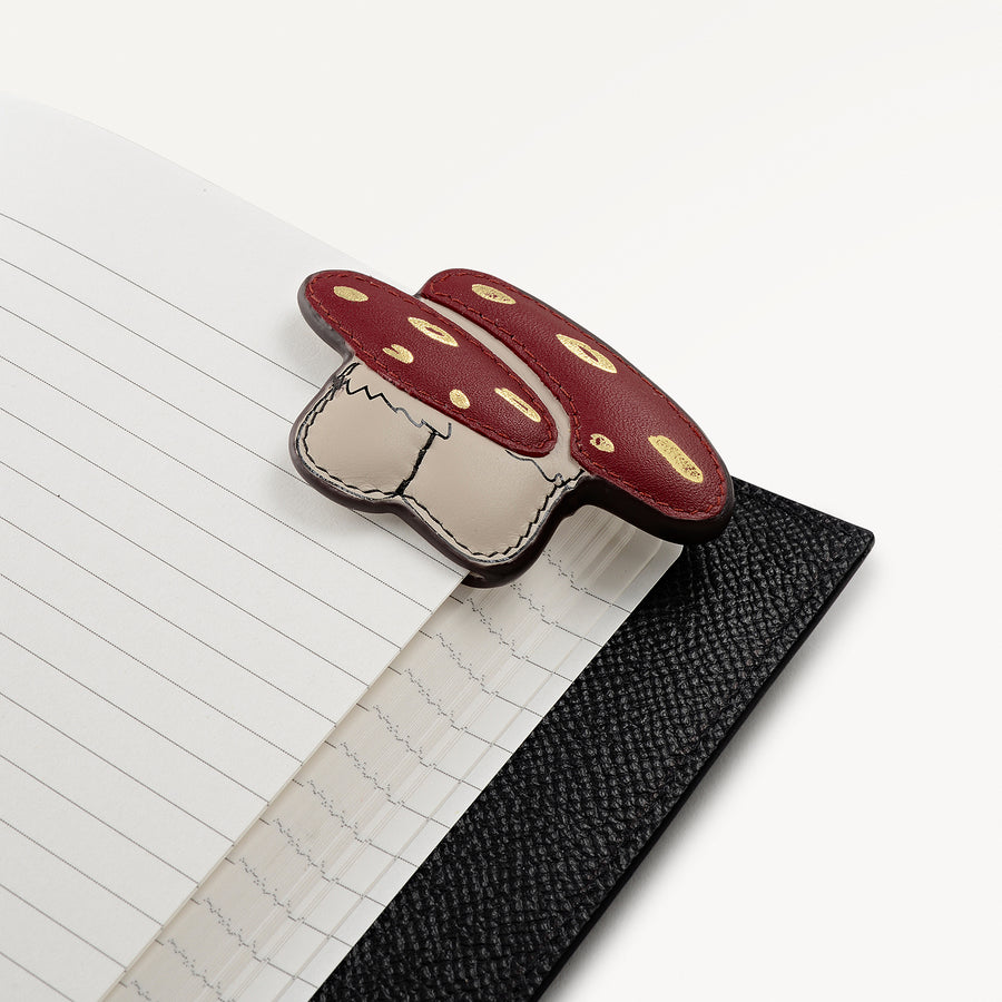 Mushroom Mate Leather Bookmark Boxed Carmine - 112858