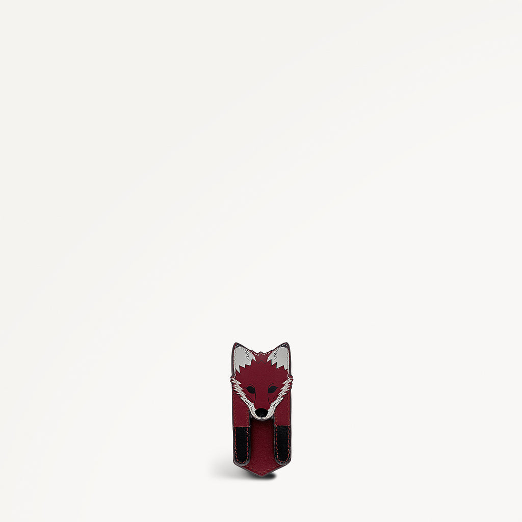 Fleeting Fox Leather Bookmark Boxed Carmine - 112859