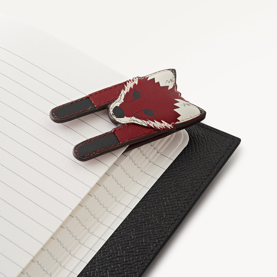Fleeting Fox Leather Bookmark Boxed Carmine - 112859