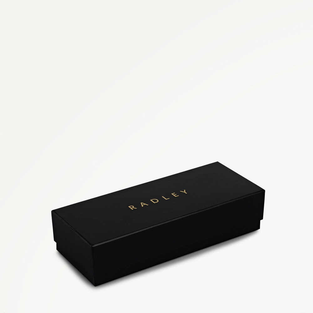 Halcomb Place Leather Small Boxed Pencil Case in Charcoal - 112862