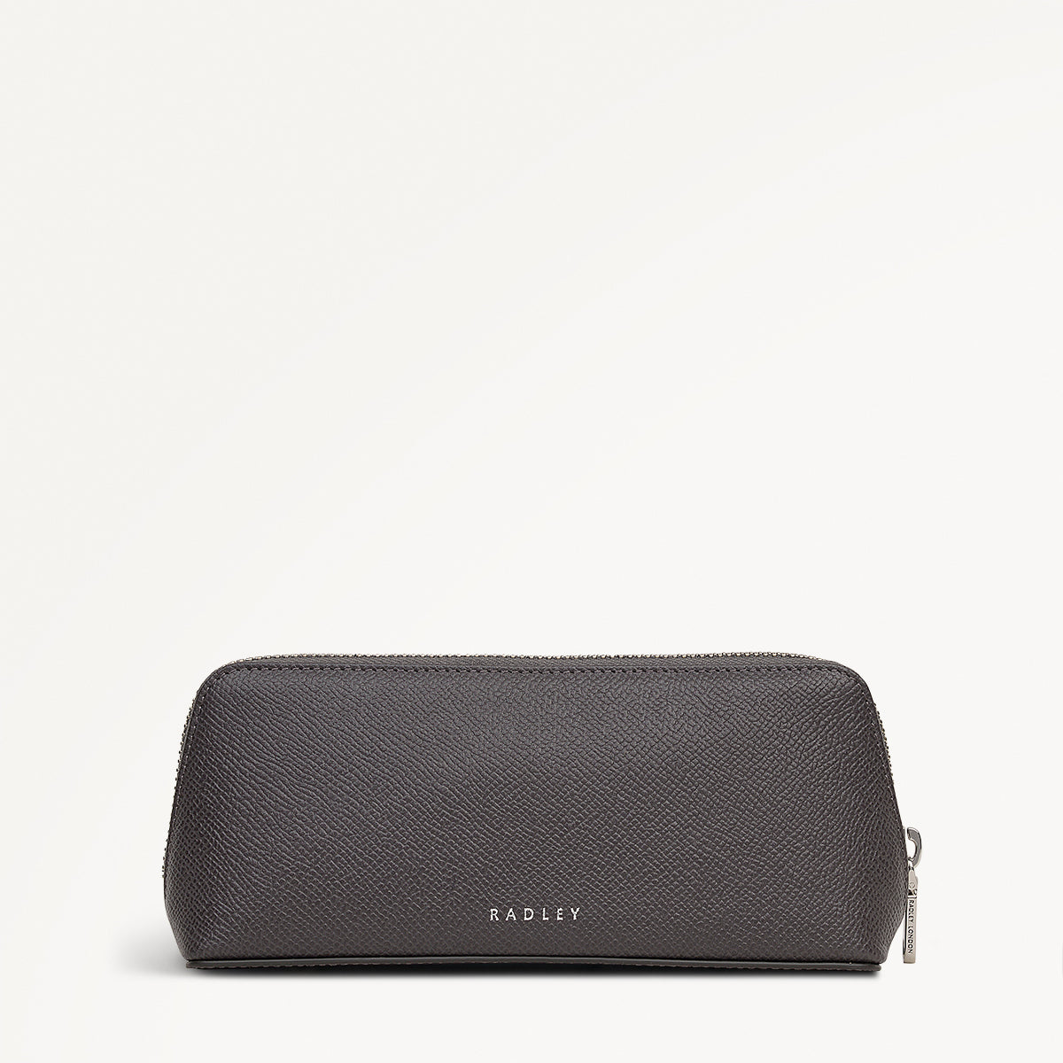 Halcomb Place Leather Medium Boxed Pencil Case in Charcoal - 112863