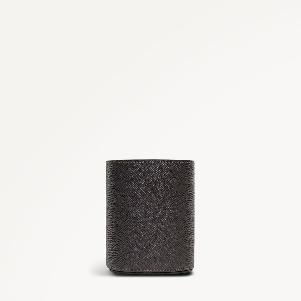 Halcomb Place Leather Pen Holder in Charcoal - 112864