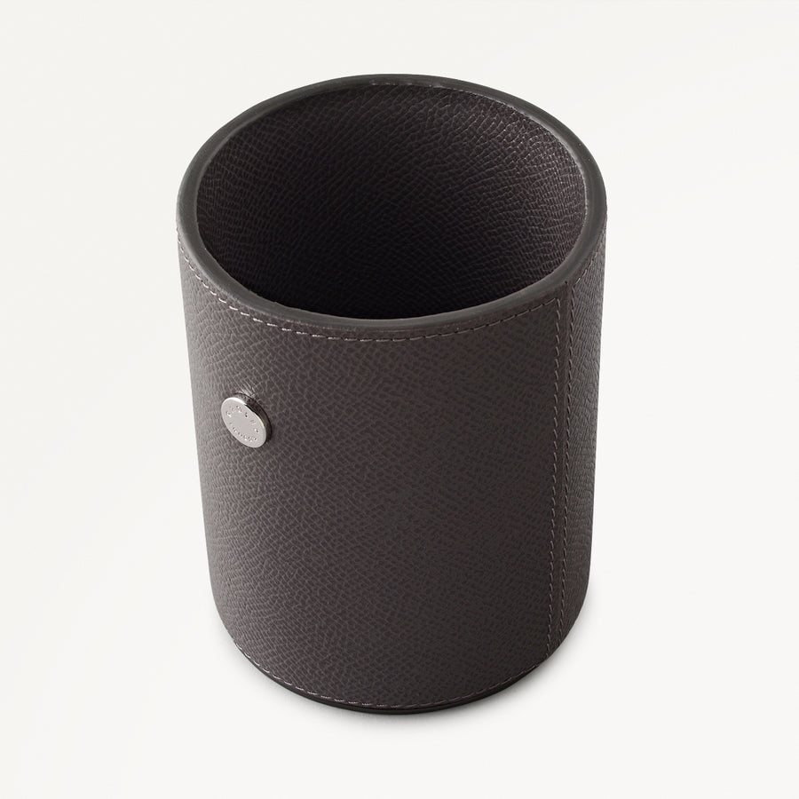 Halcomb Place Leather Pen Holder in Charcoal - 112864