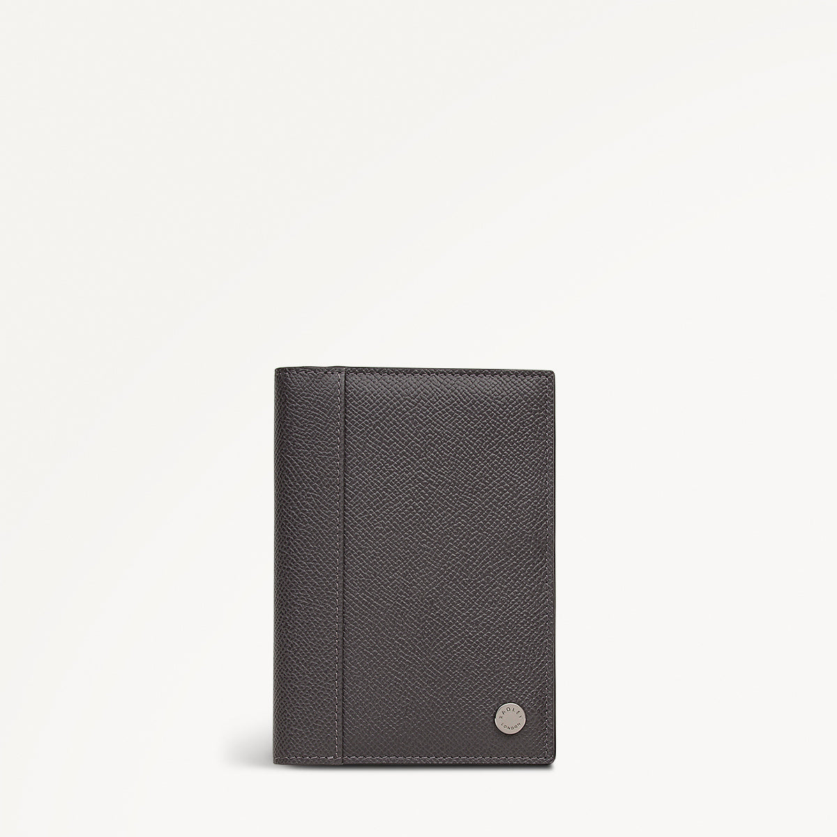 Halcomb Place Leather Passport Cover in Charcoal - 112866