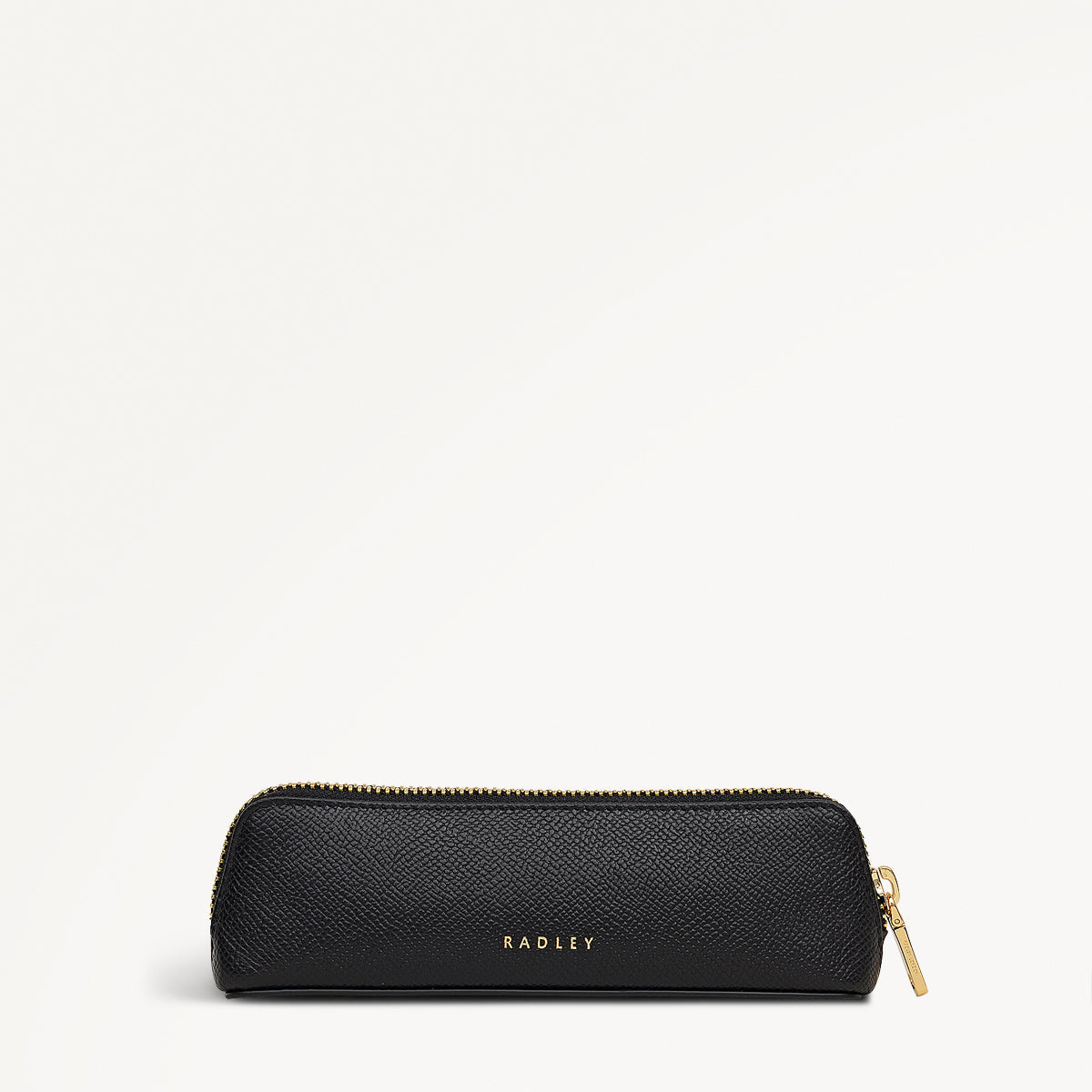 Halcomb Place Leather Small Boxed Pencil Case in Black - 112867