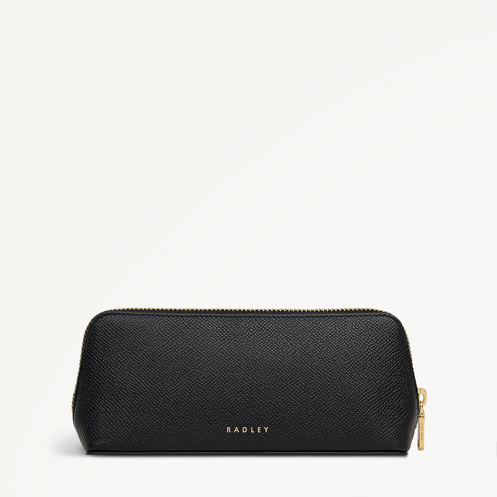 Halcomb Place Leather Medium Boxed Pencil Case in Black - 112868